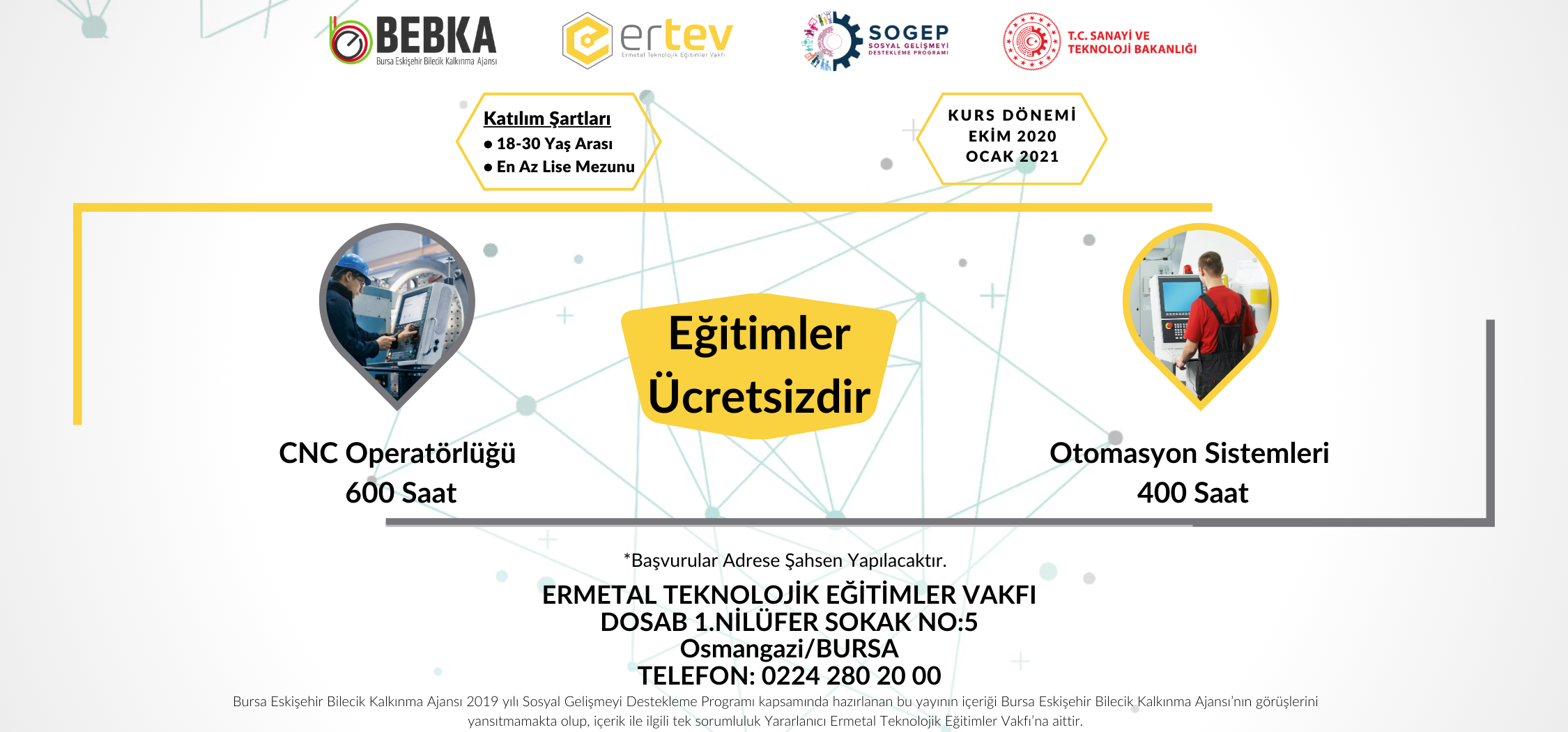 CNC Operatörlüğü ve Otomasyon PLC Sistemleri Meslek Eğitimleri